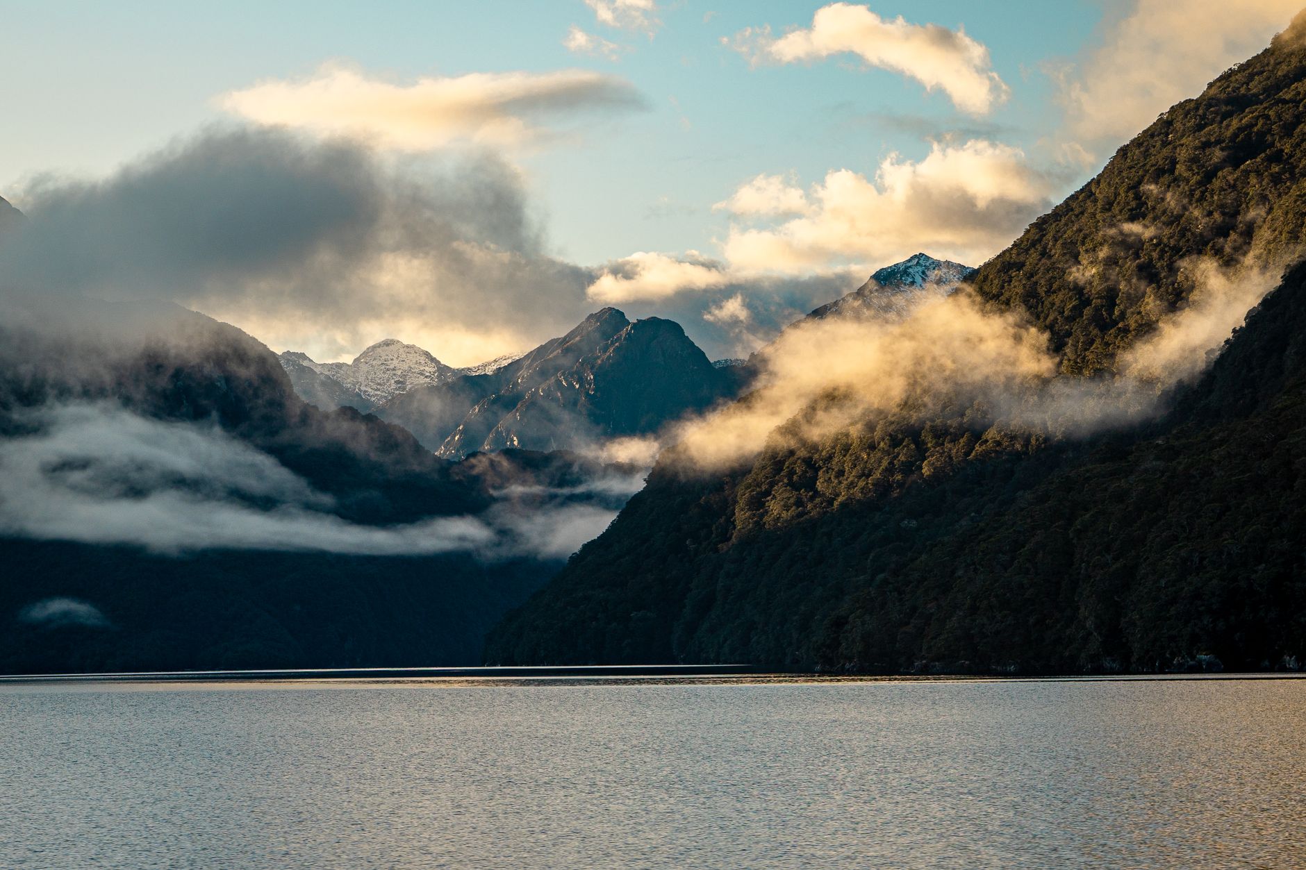 Fiordland New Zealand mountain fjord landscape