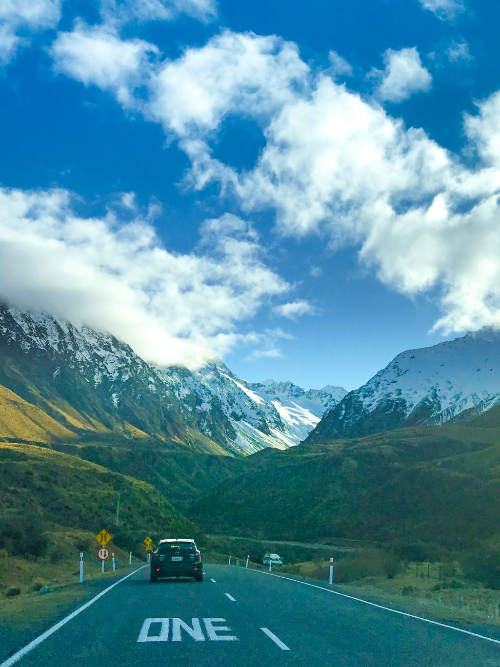 Southern Alps New Zealand mountain passes